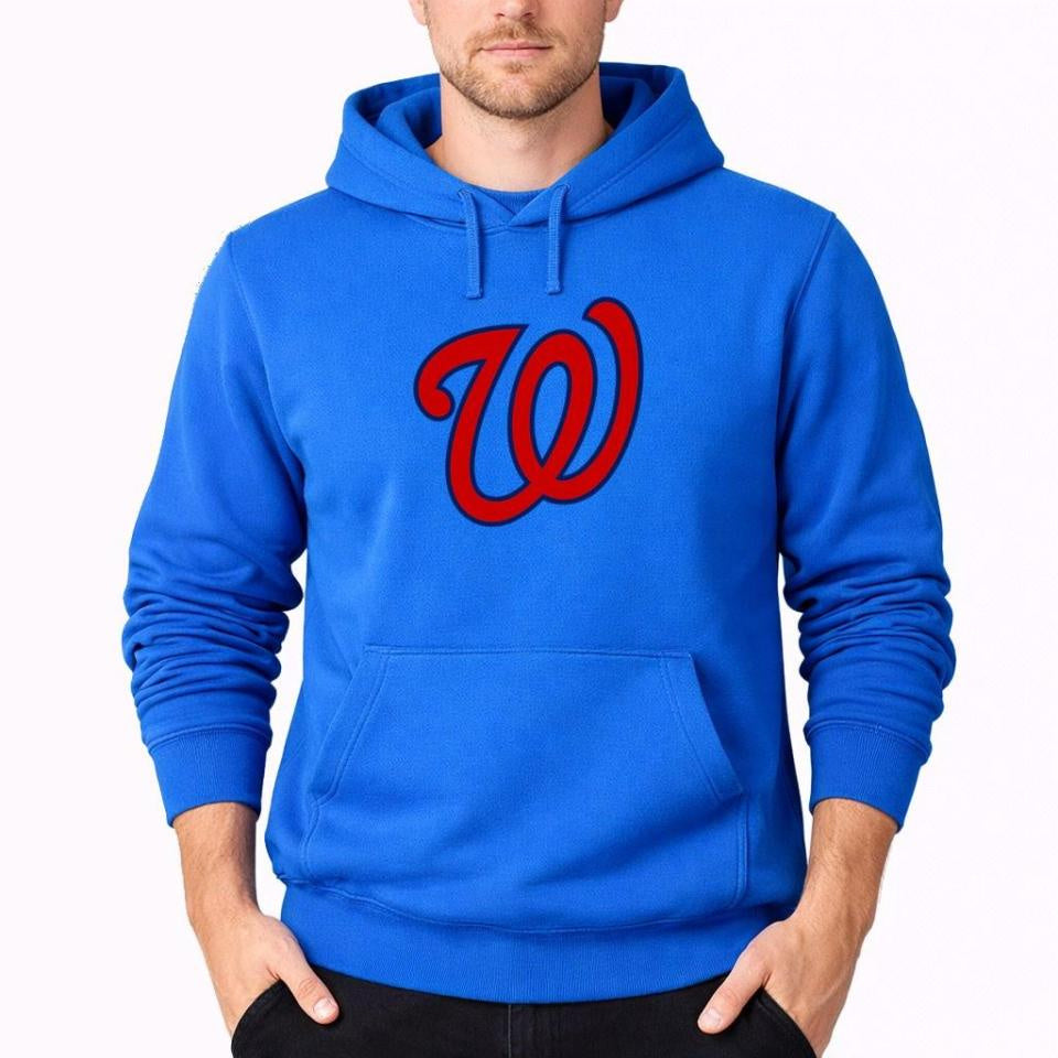 Men's Washington Nationals Pullover Hoodie - Azure