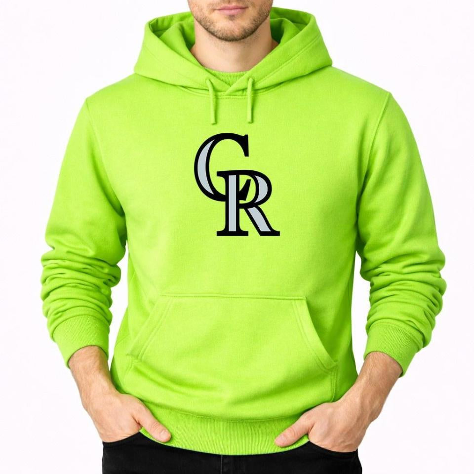 Men's Colorado Rockies Pullover Hoodie - Lime Green