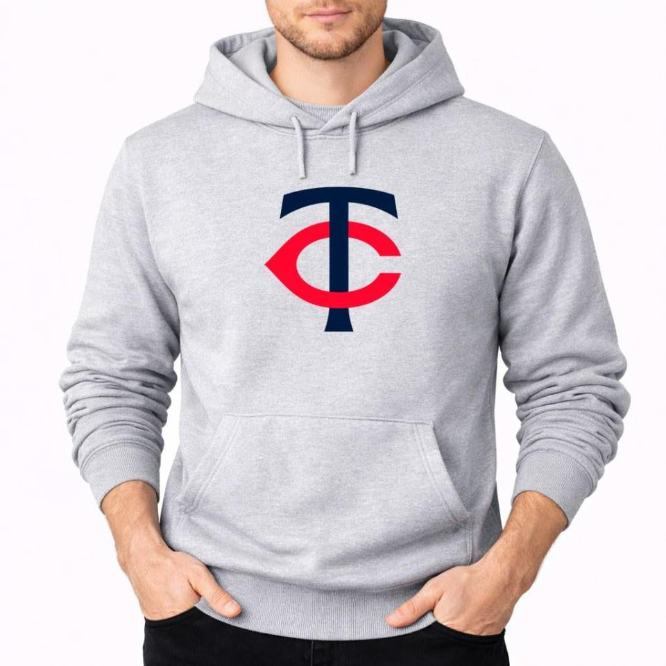 Men's Minnesota Twins Pullover Hoodie - Gray