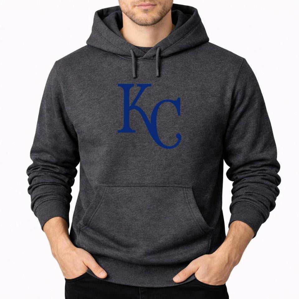 Men's Kansas City Royals Pullover Hoodie - Charcoal
