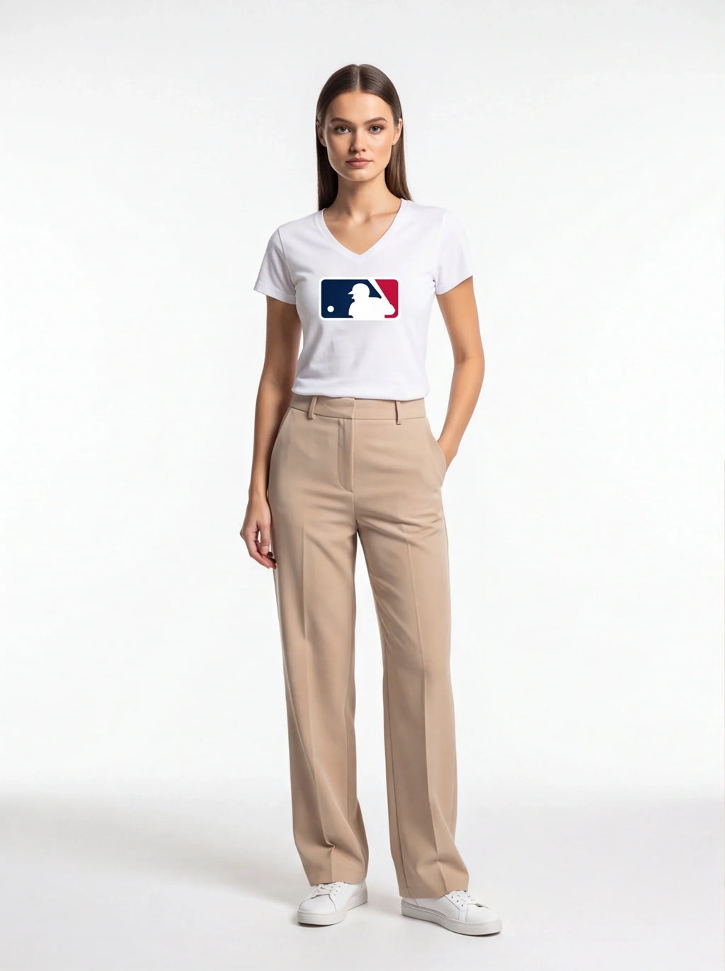 Women's Major League Baseball MLB V-Neck T-Shirt