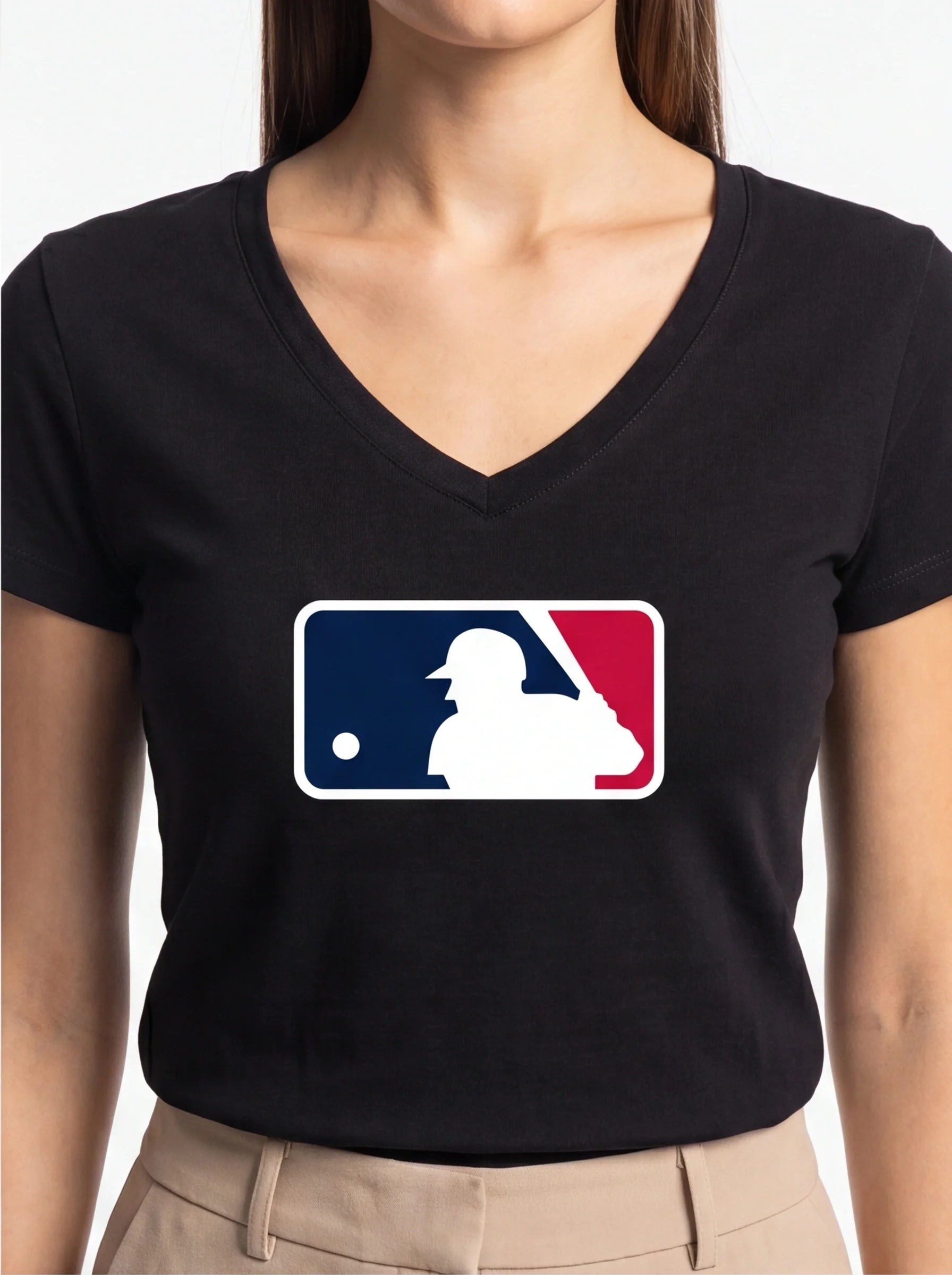 Women's Major League Baseball MLB V-Neck T-Shirt