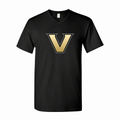 Vanderbilt men's V-neck T-shirt - Black