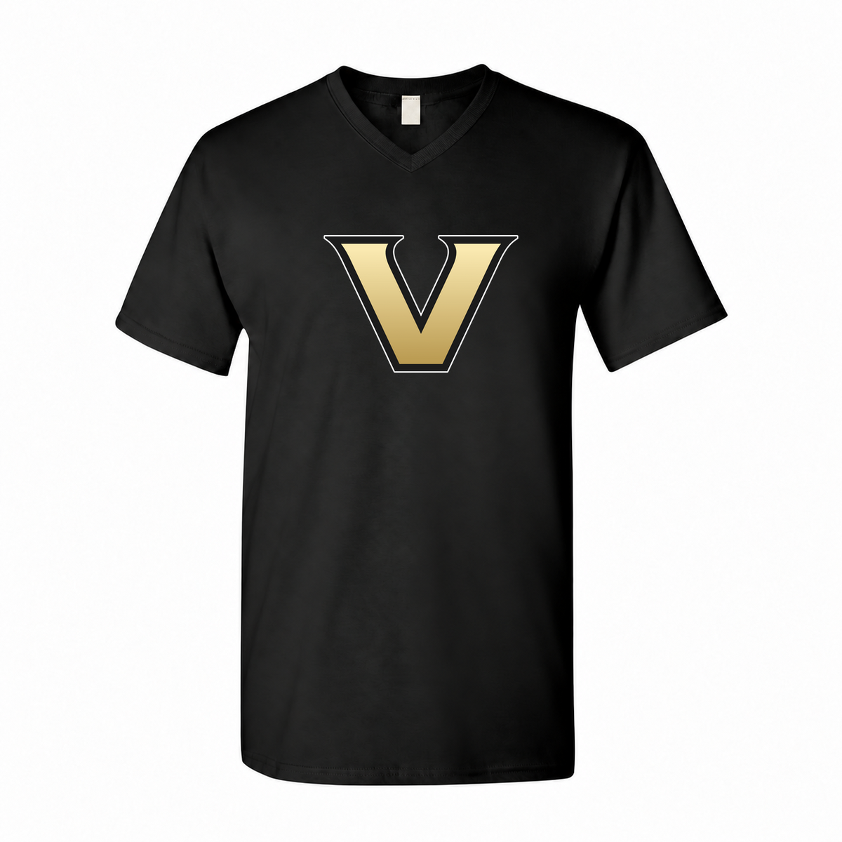 Vanderbilt men's V-neck T-shirt - Black