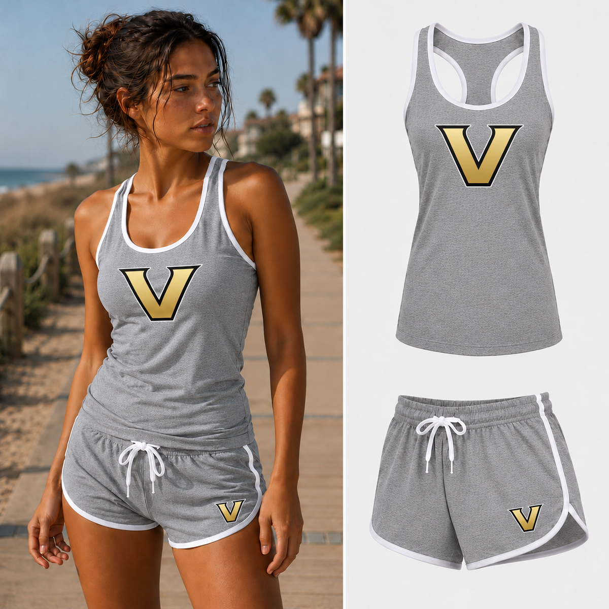 Women's vanderbilt commodores set gray