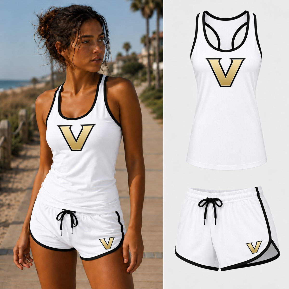 Women's vanderbilt commodores set white
