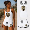 Vegas Golden Knights women's tank top and shorts set in White