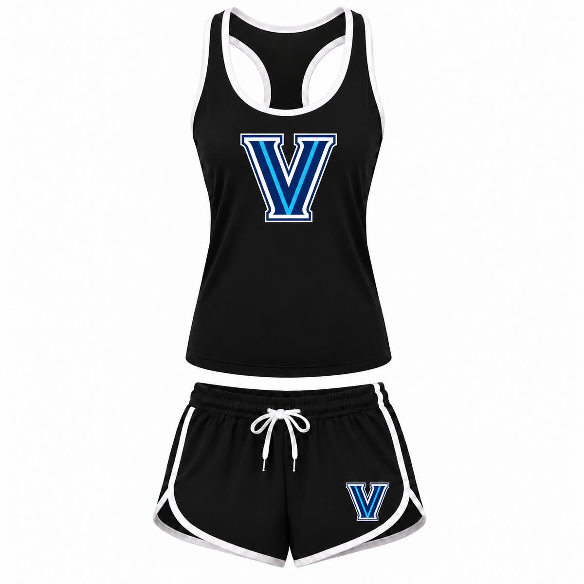 Women's Villanova Wildcats Tank Top and Shorts Set - Black