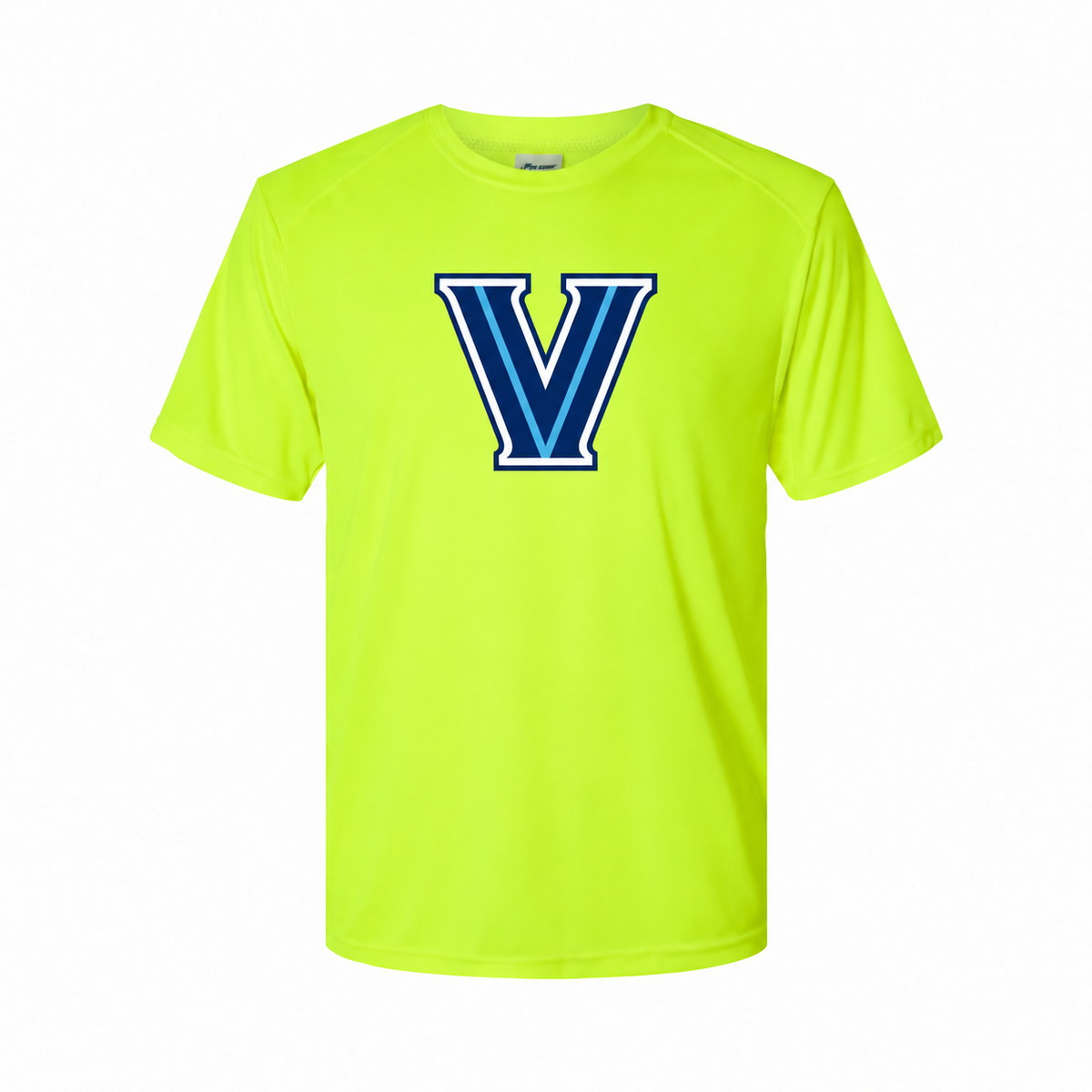 Villanova Wildcats youth polyester tee - Safety Green