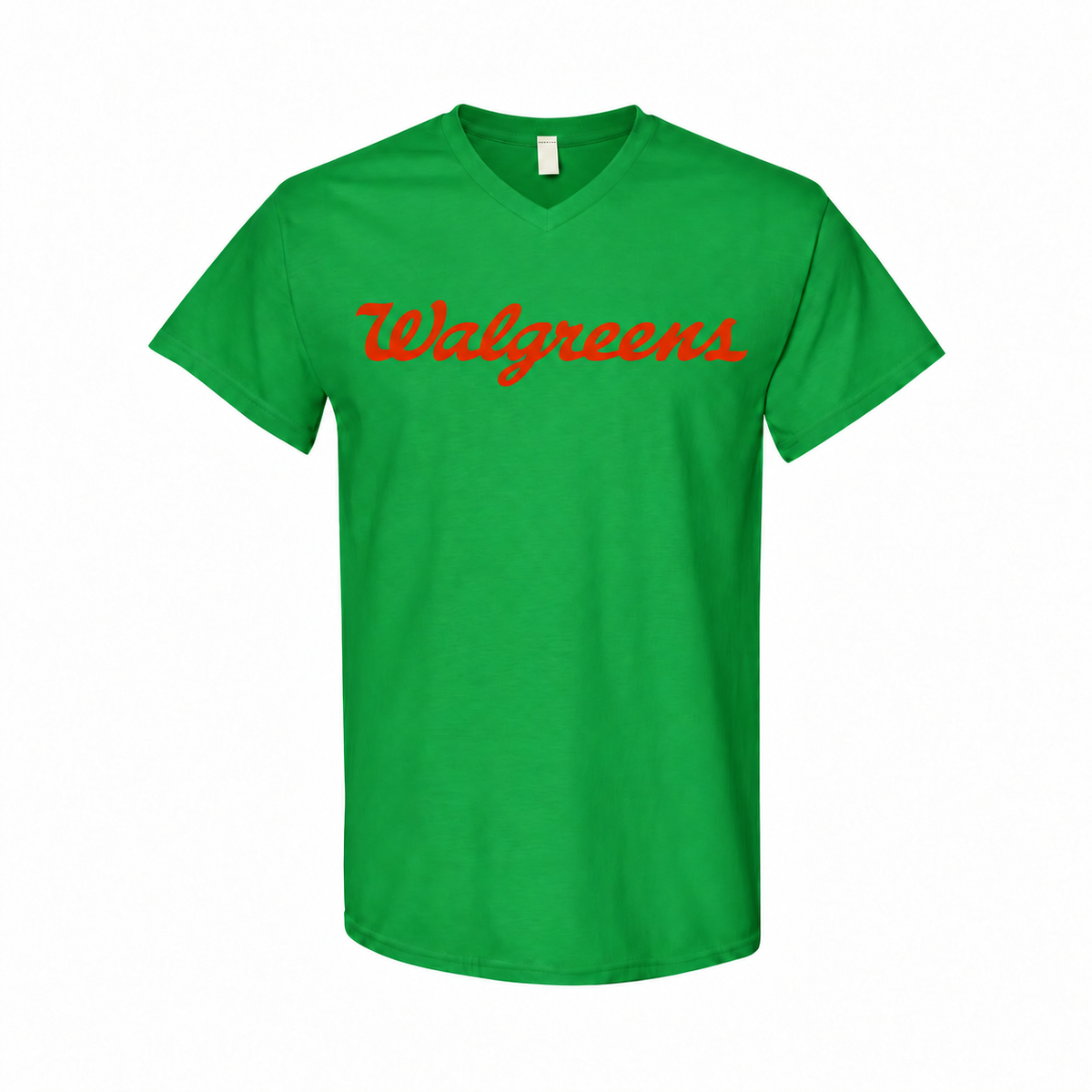 Walgreens men's cotton V-neck T-shirt - Green
