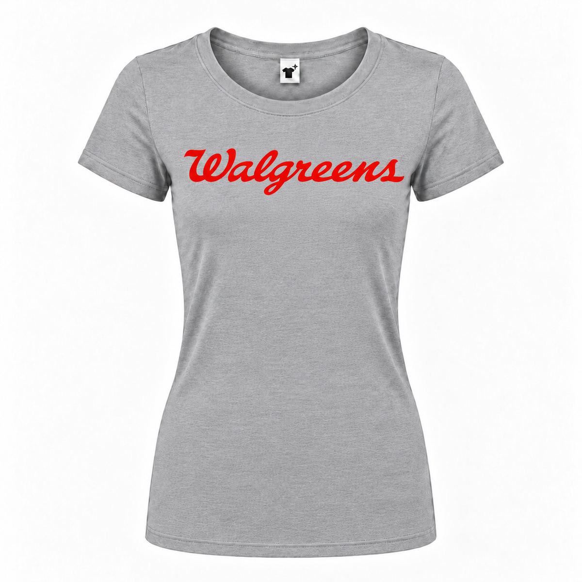Walgreens women's round neck T-shirt in Gray