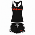Walgreens women's tank top and shorts set in Black