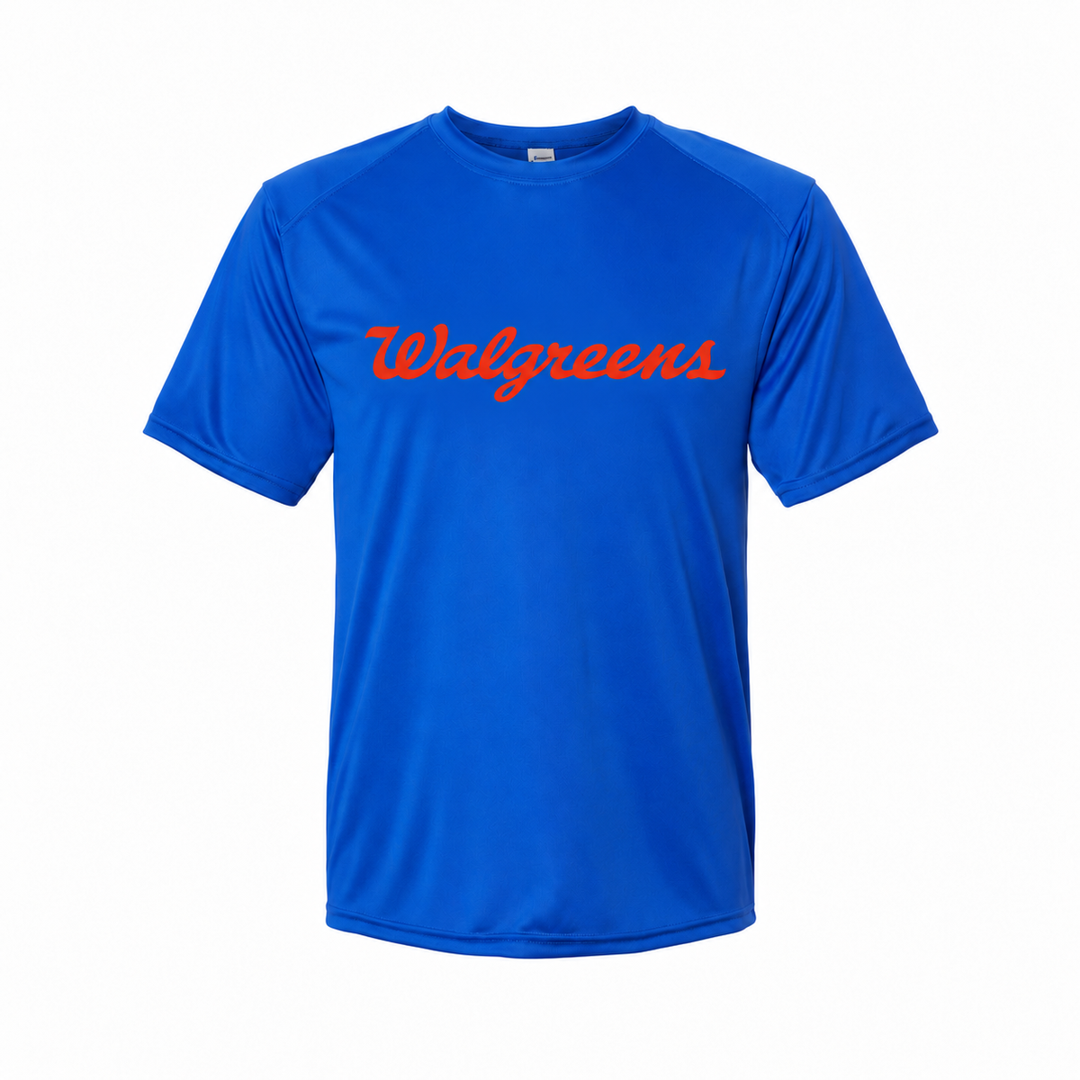 Walgreens youth polyester tee - Royal Blue