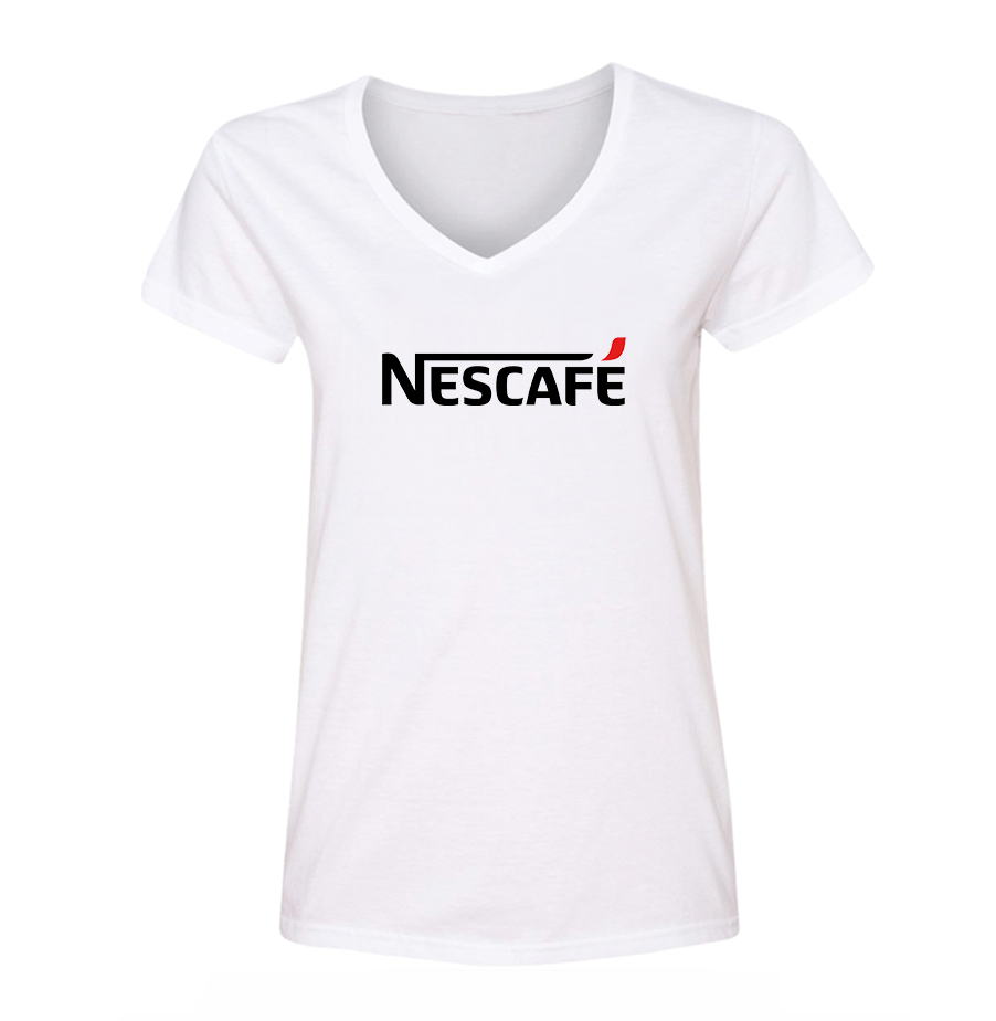 Women's Nescafe V Neck T-Shirt