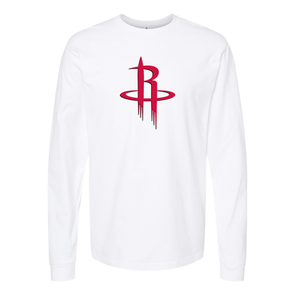 Men's Houston Rockets Long sleeves T-Shirt