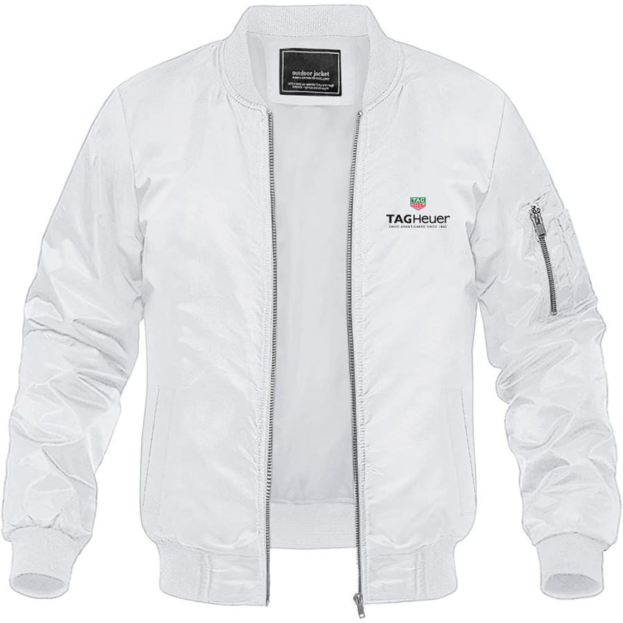 Men's TAG Heuer Lightweight Bomber Jacket Windbreaker Softshell Varsity Jacket Coat