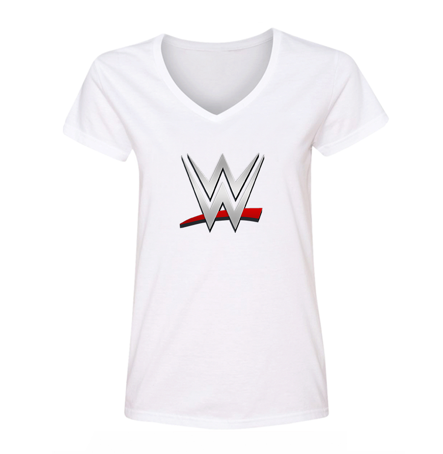 Women's WWE Wrestling V Neck T Shirt – Tee