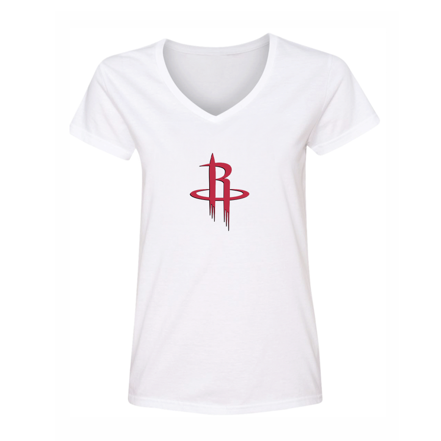 Women's Houston Rockets V Neck T-Shirt