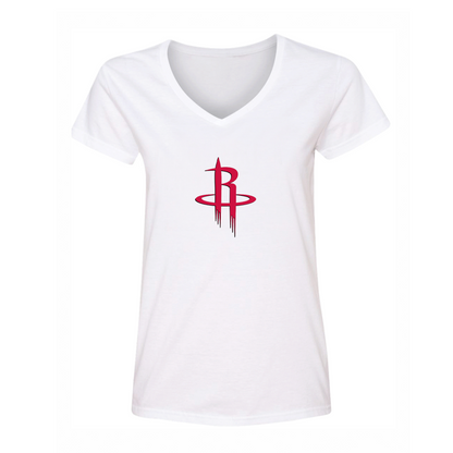 Women's Houston Rockets V Neck T-Shirt