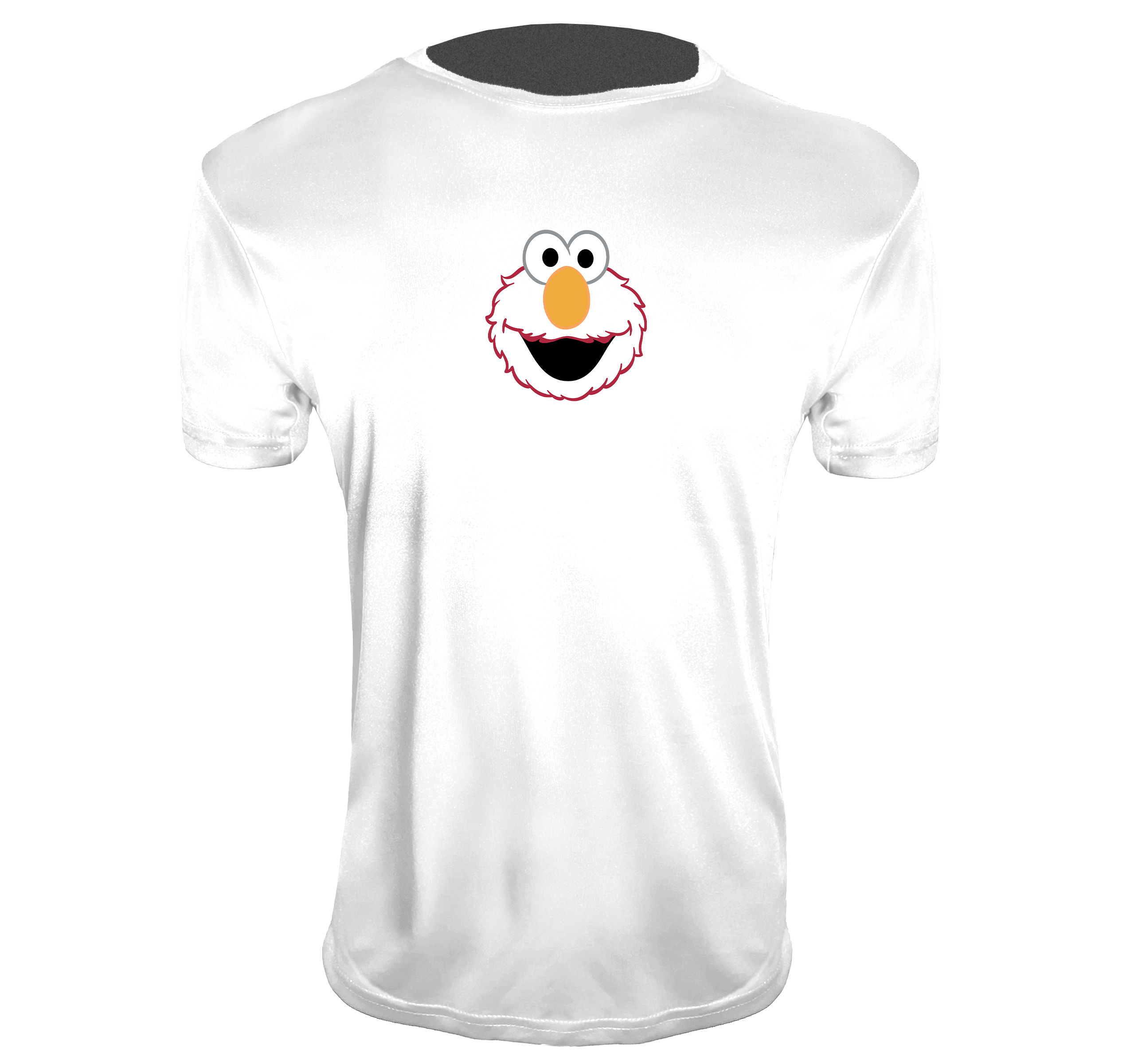 Men's Sesame Street Elmo Face Polyester T-Shirts