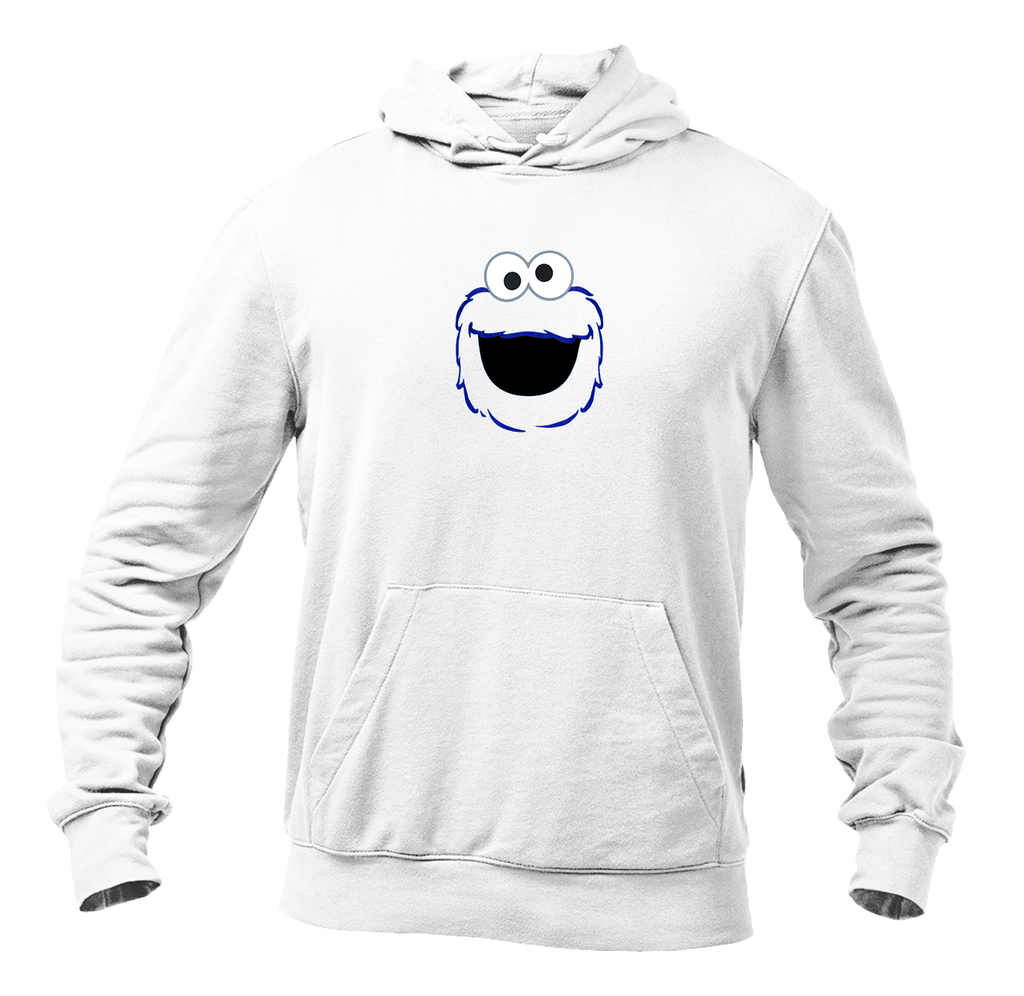 Men's Sesame Street Cookie Monster face Pullover  Hoodie