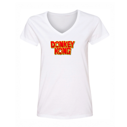 Women's Donkey Kong V Neck T-Shirt