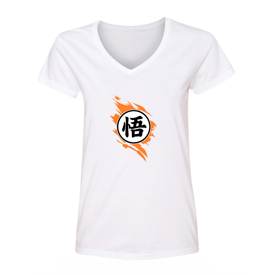 Women's Dragon Ball Z Goku  V-Neck T-Shirt