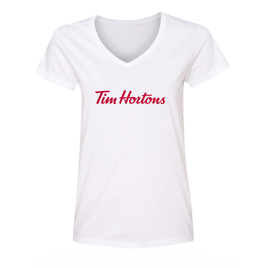 Women's  Tim Hortons V Neck T-Shirt