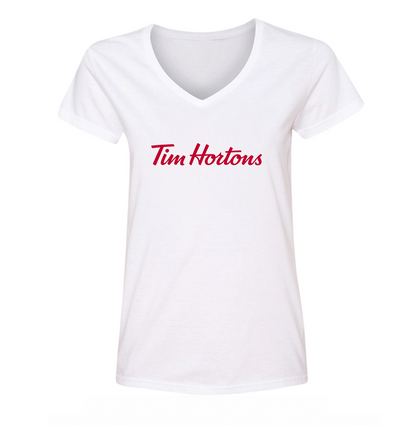 Women's  Tim Hortons V Neck T-Shirt