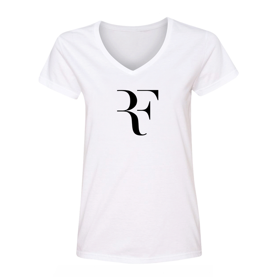 Women's Roger Federer V-Neck T-Shirt