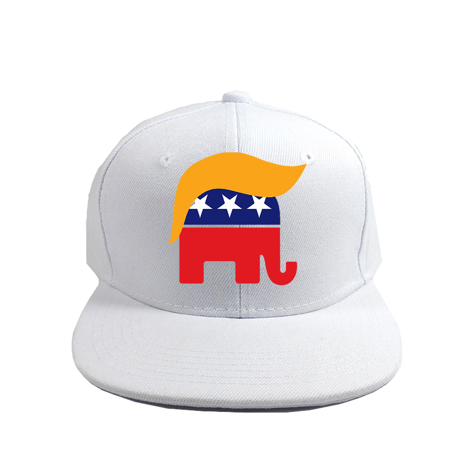 Donald Trump Hair Elephant Snapback Hat