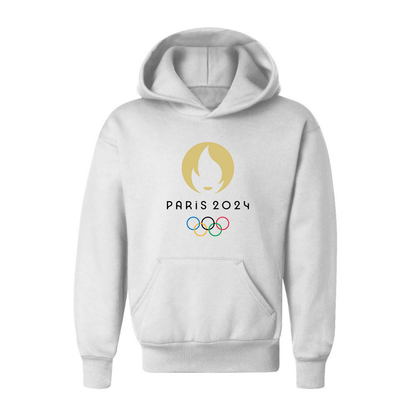 Youth New Olympics 2024 Paris Logo Pullover Hoodie