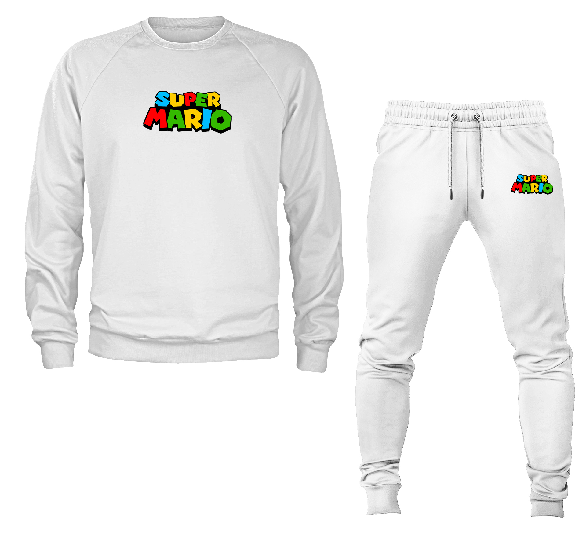Unisex Super Mario Crewneck Sweatshirt Joggers Suit – unisex crewneck set | TeesCustomize