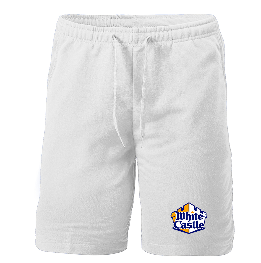 Men's White Castle Athletic Fleece Shorts