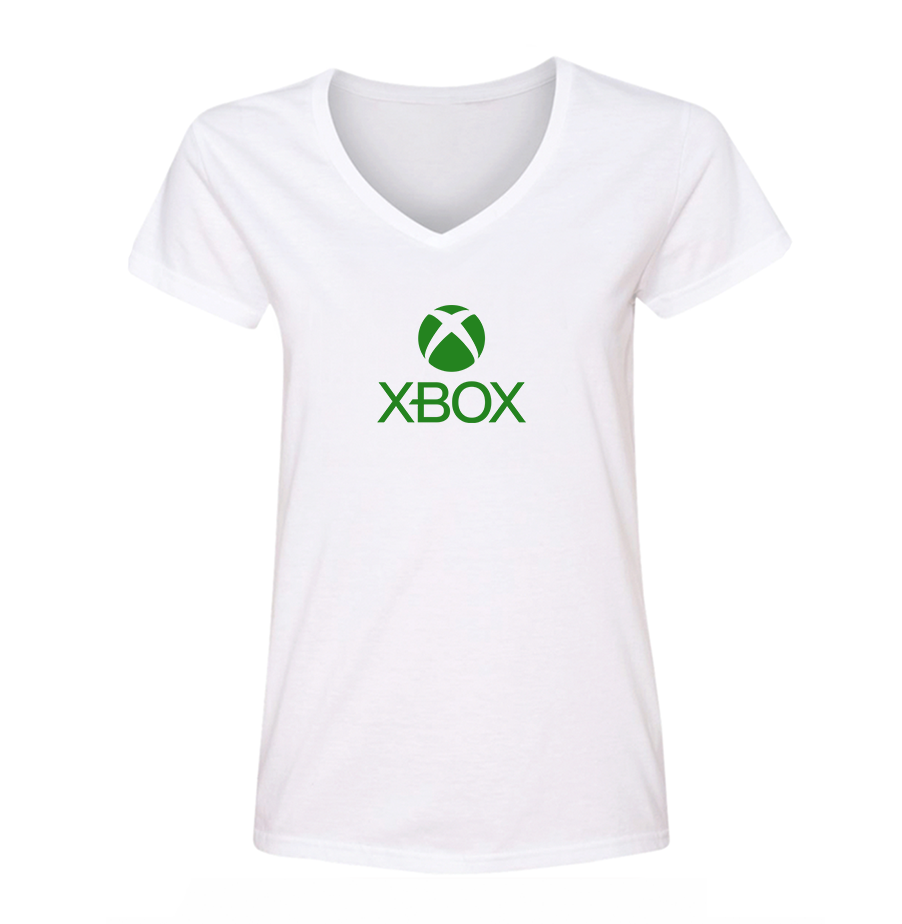Women's X Box Gaming V Neck T Shirt – Tee