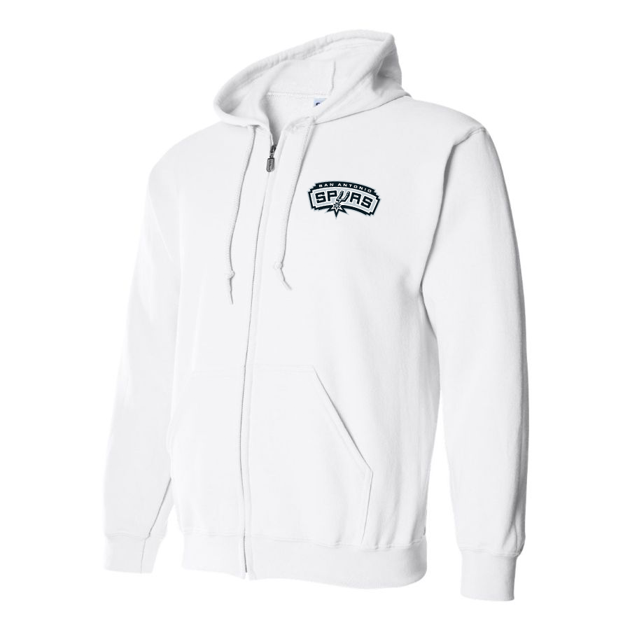 Men's San Antonio Spurs Zipper  Hoodie