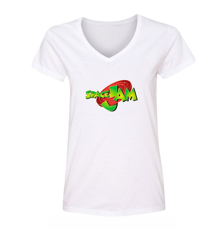 Women's Space Jam  V-Neck T-Shirt