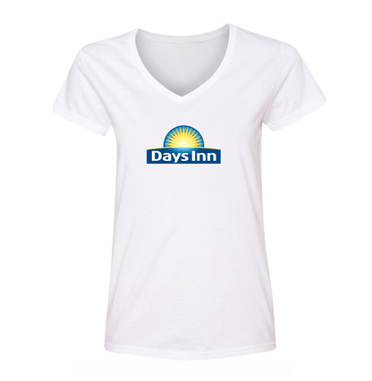 Women's Days Inn  V Neck T-Shirt