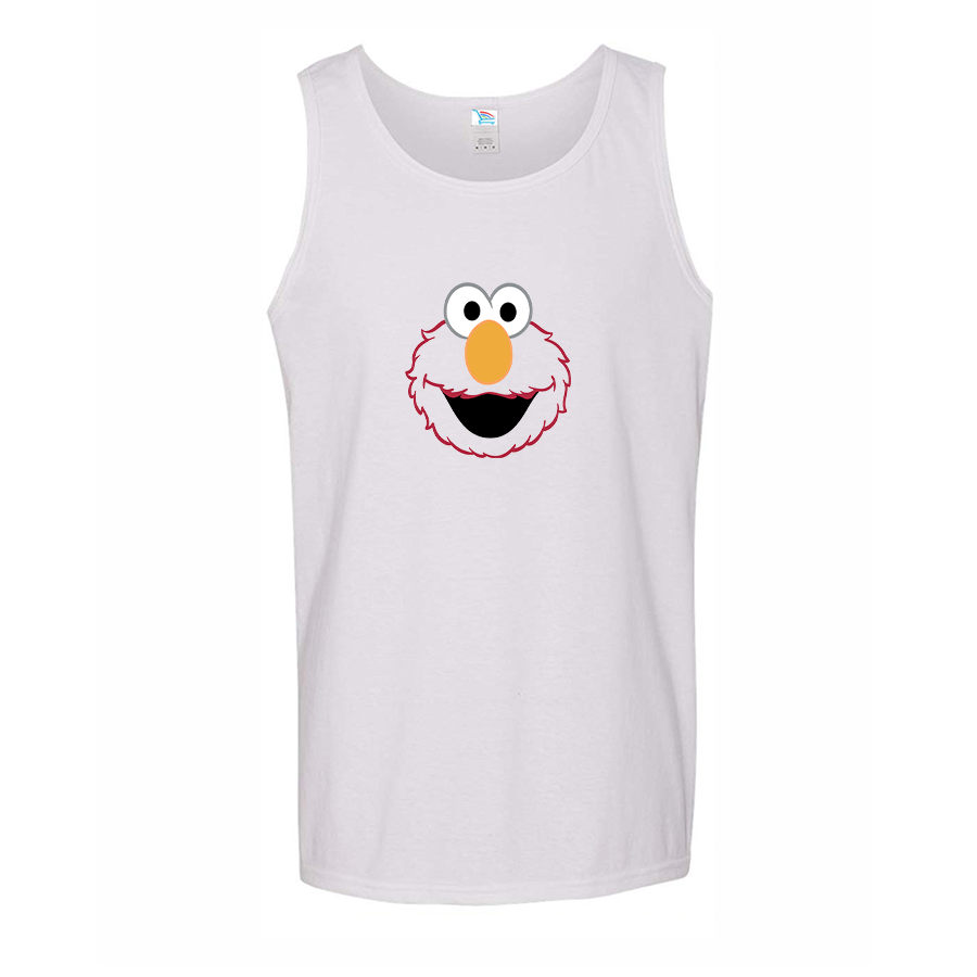 Men's Sesame Street Elmo Face Tank Top