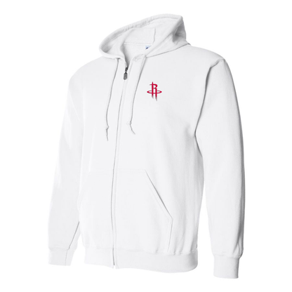 Men's Houston Rockets Zipper  Hoodie