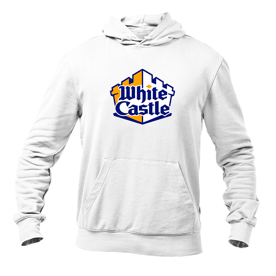 Men's White Castle Pullover Hoodie