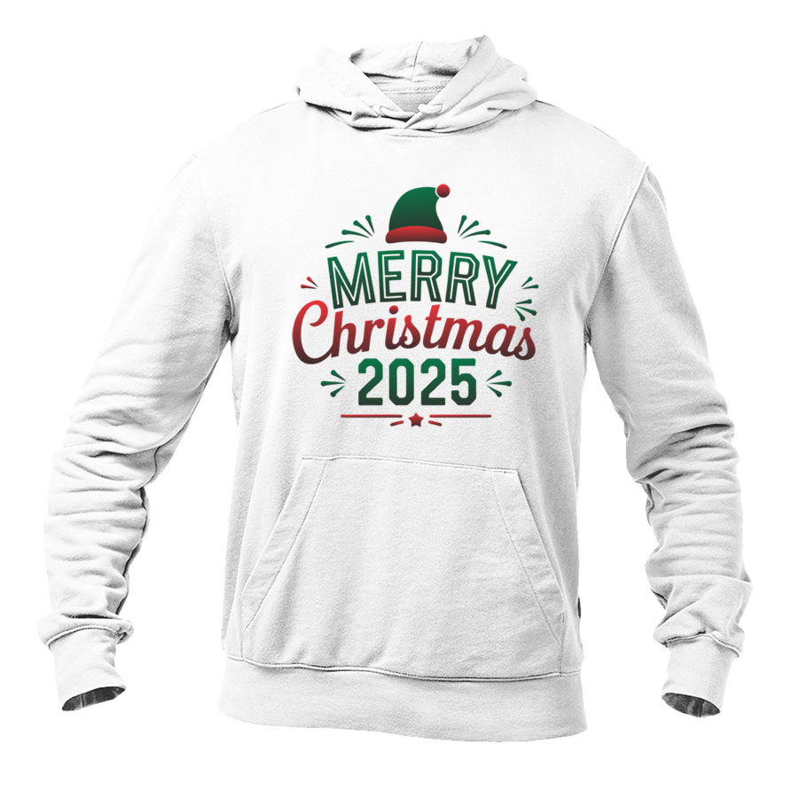 Men's Merry Christmas 2025 Pullover Hoodie