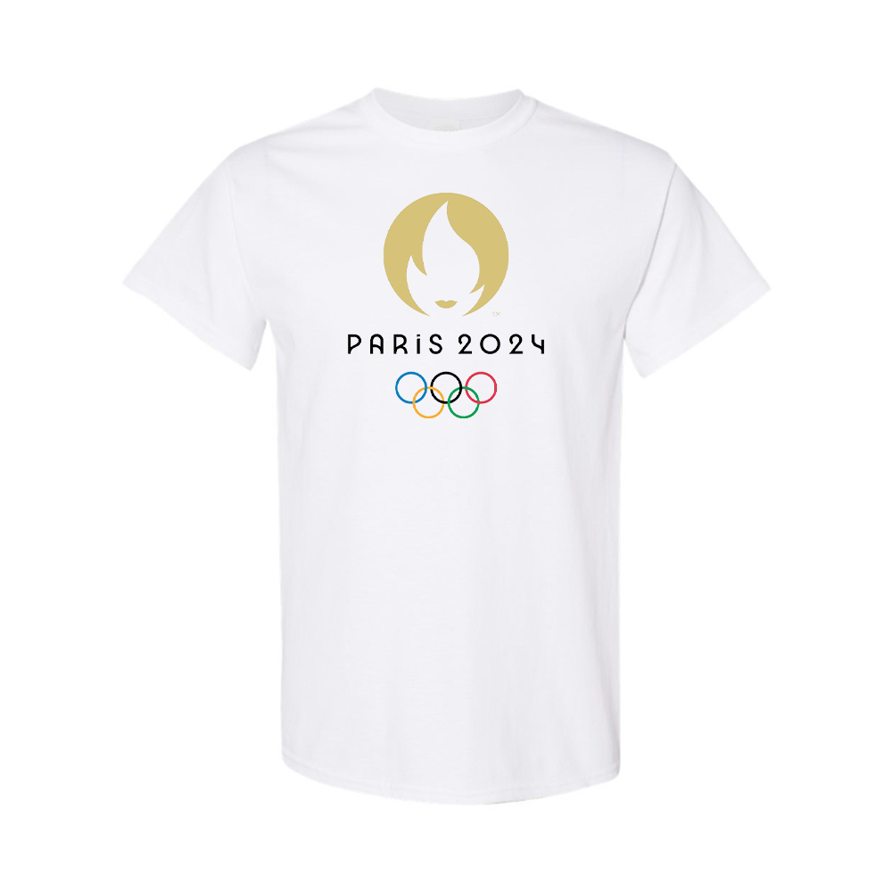 Youth New Olympics 2024 Paris Logo Cotton T-Shirt