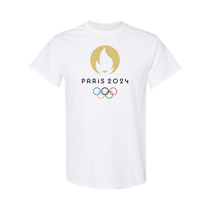 Youth New Olympics 2024 Paris Logo Cotton T-Shirt