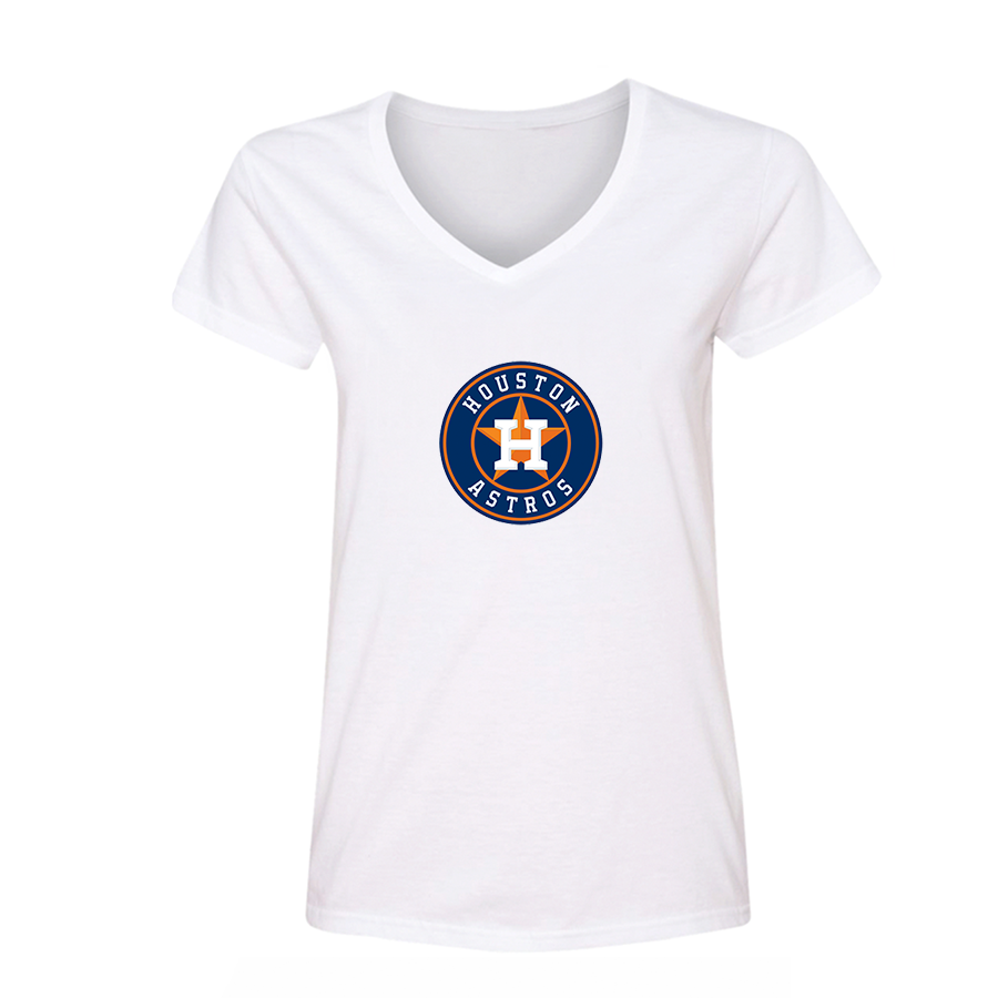 NBA Women's Houston Astros V-Neck T-Shirt