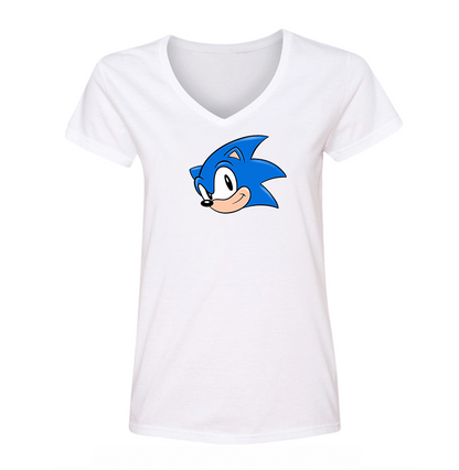 Women's  Sonic the Hedgehog V Neck T-Shirt