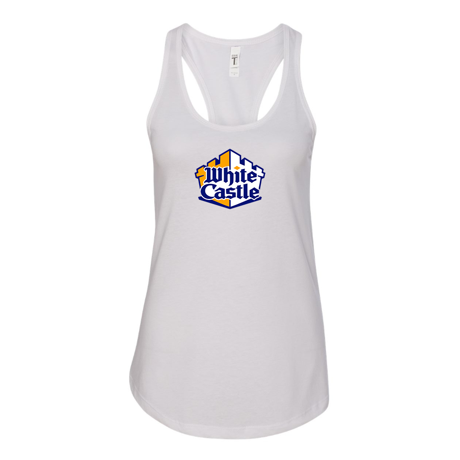 Women's White Castle Racerback Tank Top