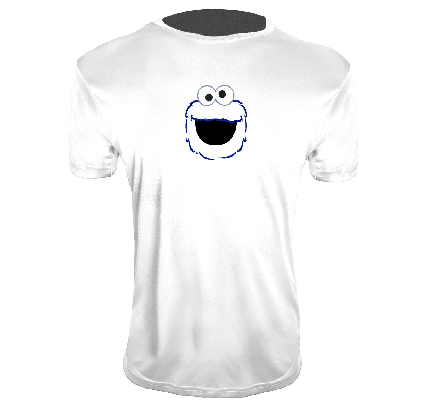 Youth Sesame Street Cookie Monster face Polyester T-Shirts