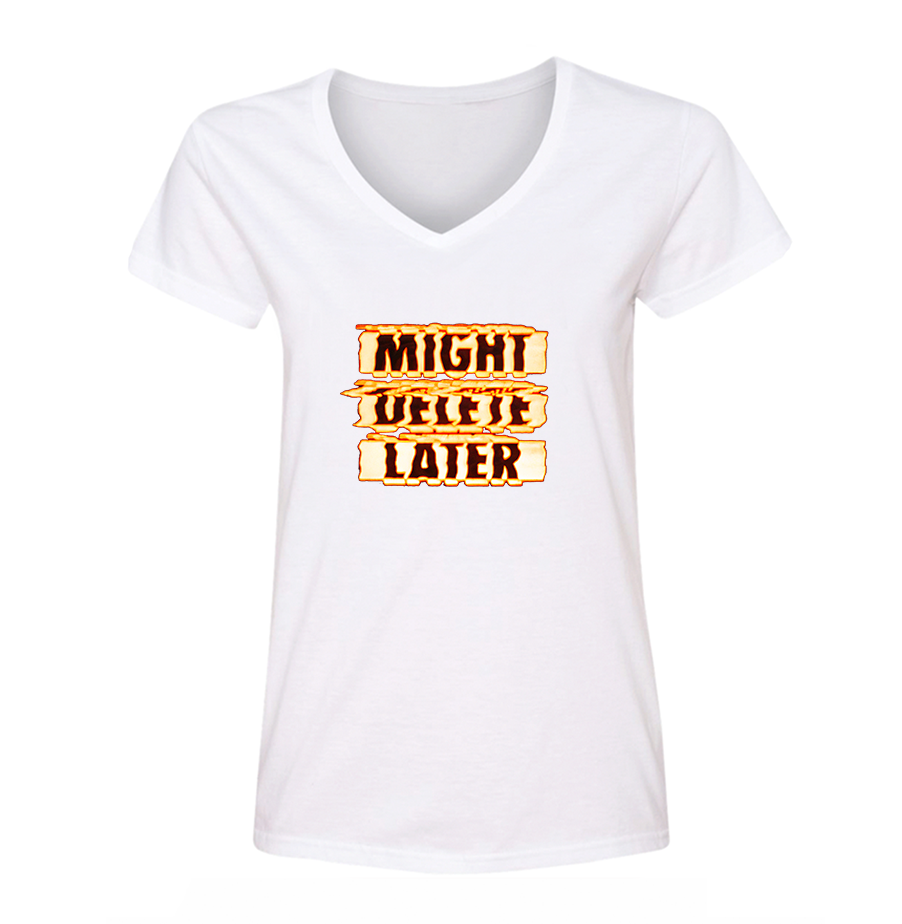 Women's Might Delete Later - J Cole V-Neck T-Shirt