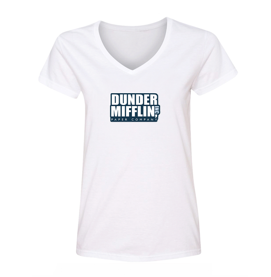 Women's Dunder Mifflin V Neck T-Shirt